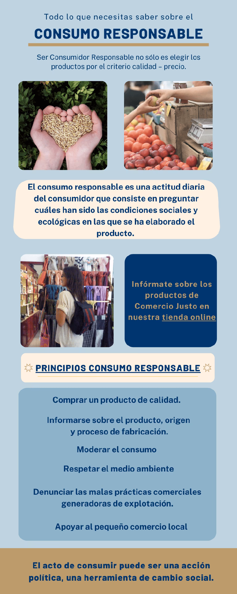 ¿Cuáles son los valores del consumo responsable?