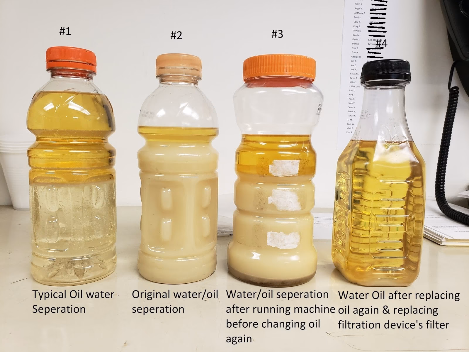 How does hydraulic oil contamination affect heavy equipment?