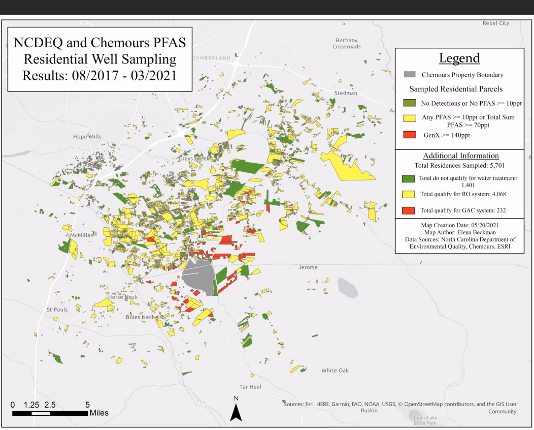 Is GenX found in untreated water?