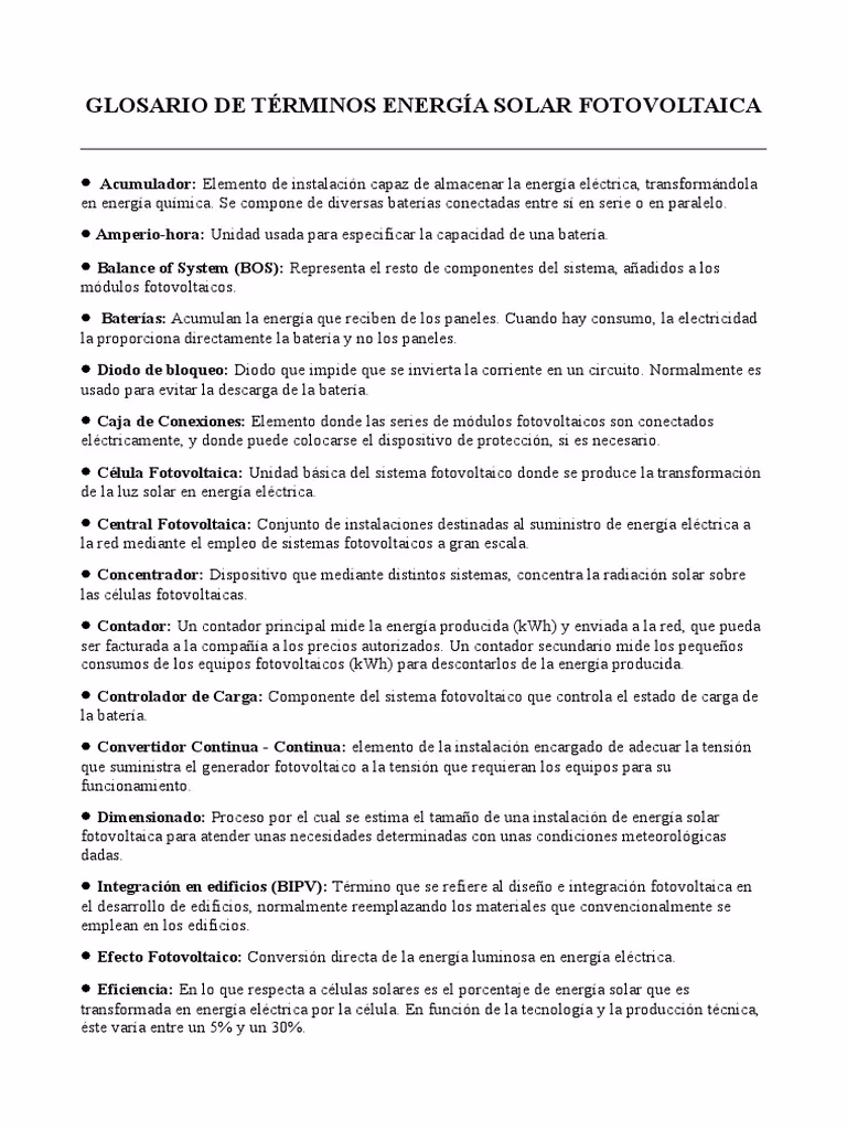 ¿Qué es la capacidad de un panel solar?