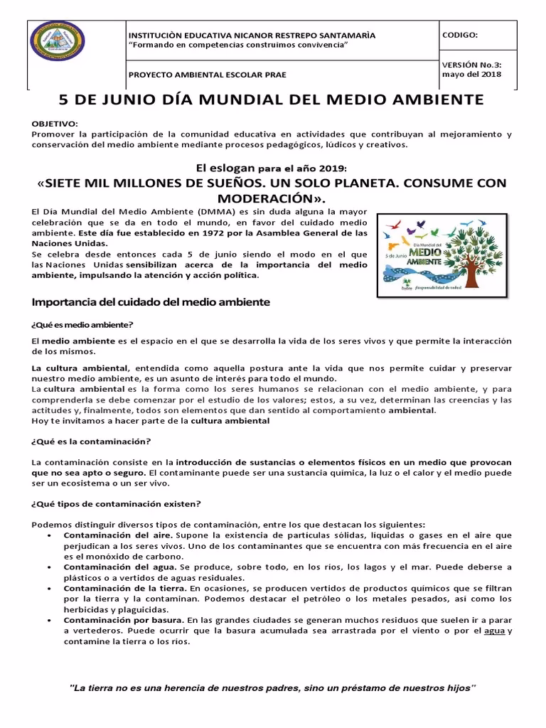 ¿Por qué es importante explicar la situación ambiental?