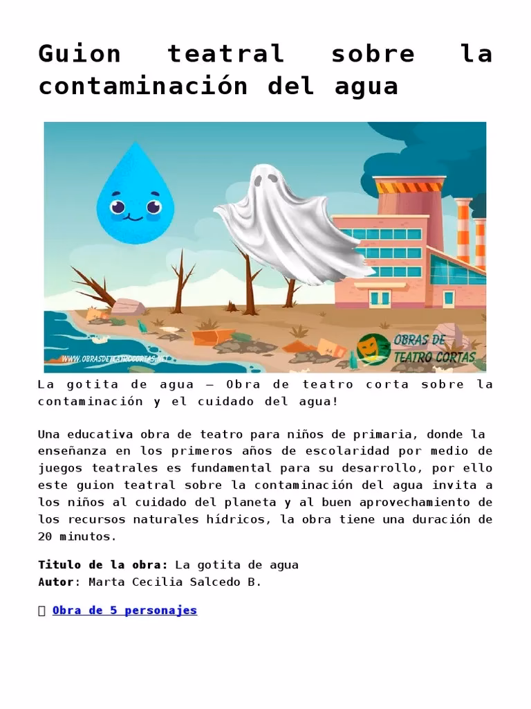 ¿Cómo cuidar el medio ambiente en una obra de teatro infantil?