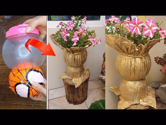 ¿Cómo hacer macetas con materiales reciclados?