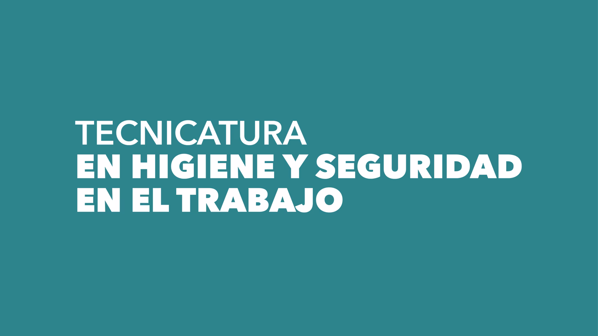 ¿Qué es la carrera de higiene y seguridad en el trabajo?