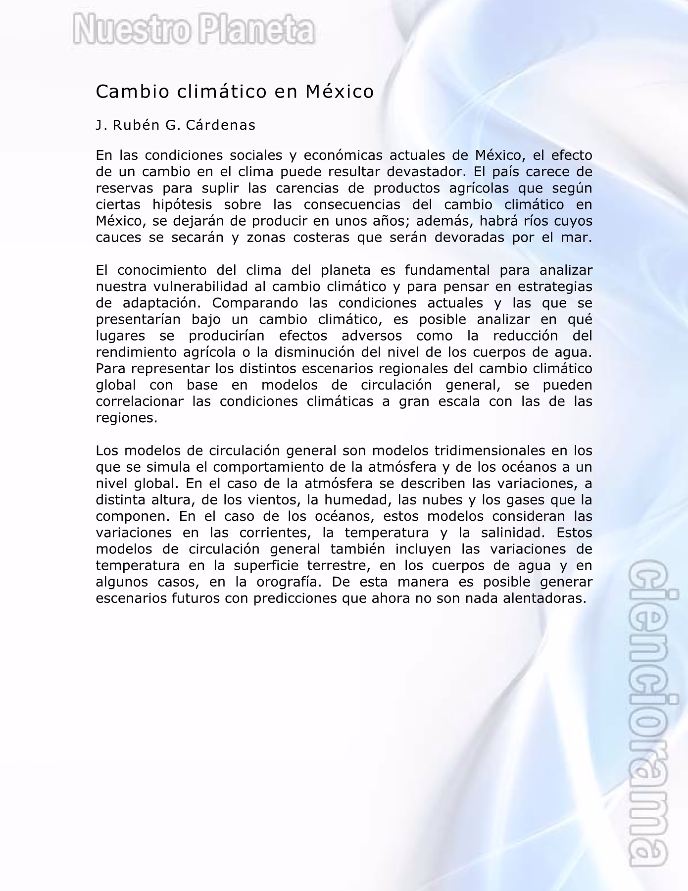 ¿Cuáles son los desafíos de México frente al cambio climático?