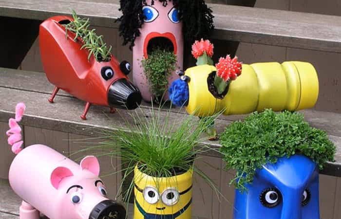 ¿Qué materiales reciclados pueden crear los niños?