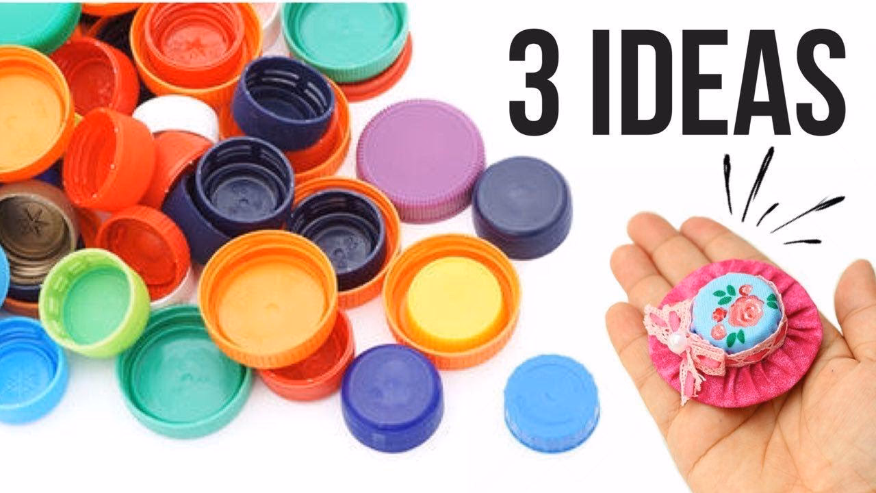 ¿Cómo explotar la creatividad con las tapas de las botellas?