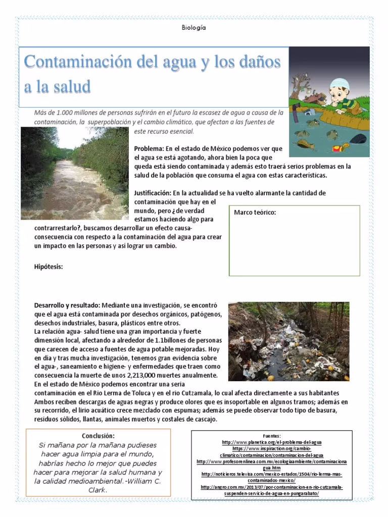 ¿Cómo evaluar la contaminación de un río?