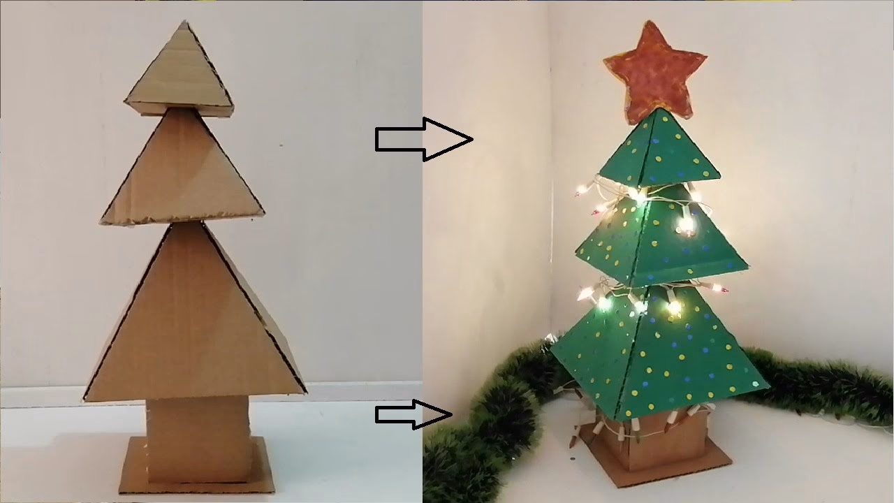 ¿Cómo hacer árboles de Navidad ecológicos?