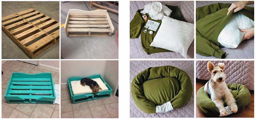 ¿Qué materiales se pueden reciclar para hacer una cama para perro?