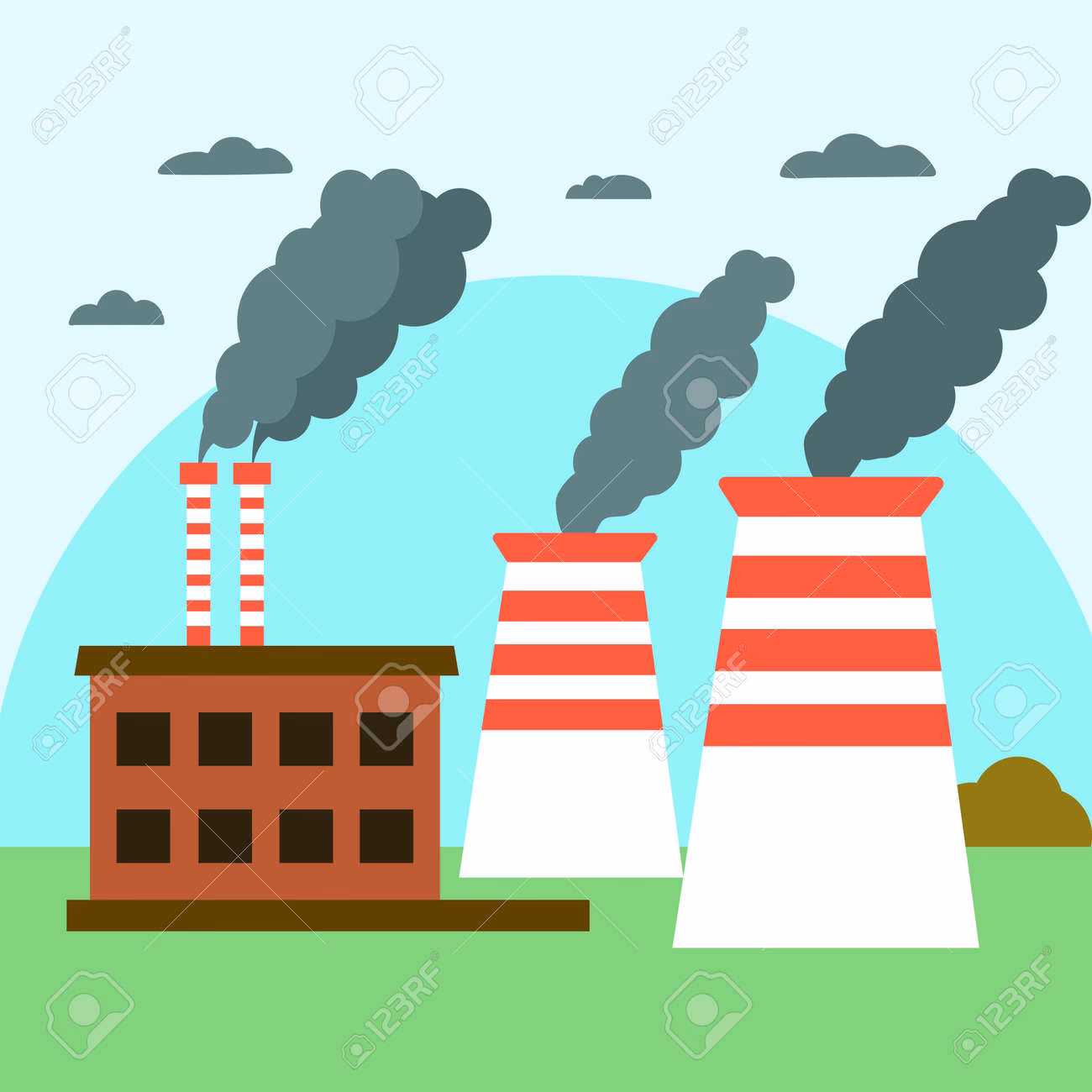 ¿Cuáles son los efectos de los humos en la naturaleza?