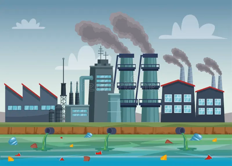 ¿Cuáles son las causas de la contaminación de las fábricas?