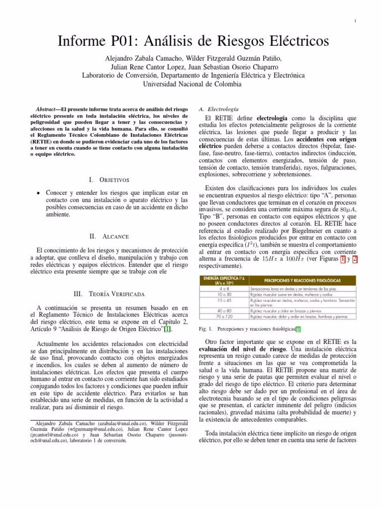 ¿Cuáles son los riesgos de la energía eléctrica?
