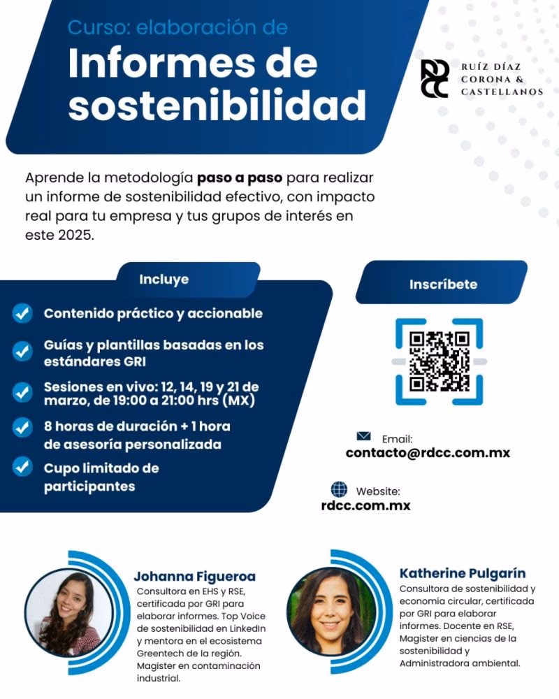¿Cuánto cuesta el curso de sostenibilidad corporativa?