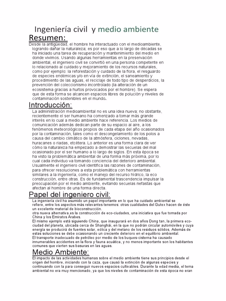 ¿Qué es el medio ambiente?