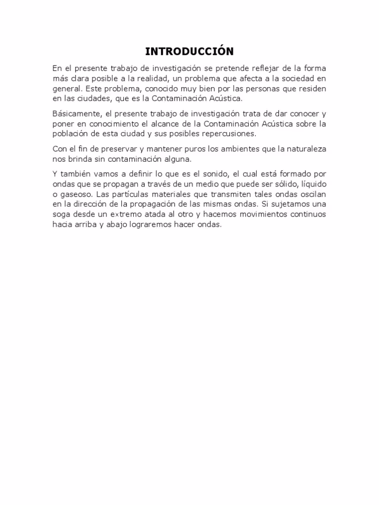 ¿Qué es la contaminación acústica?