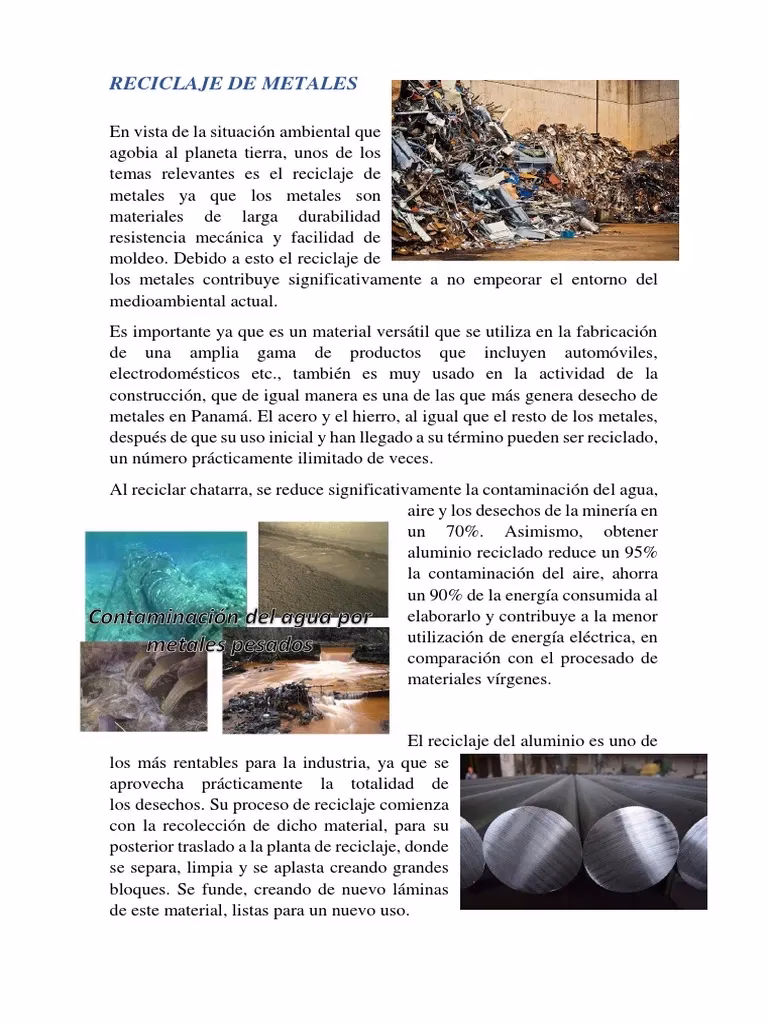 ¿Cómo influye la tecnología en el reciclaje de metales?