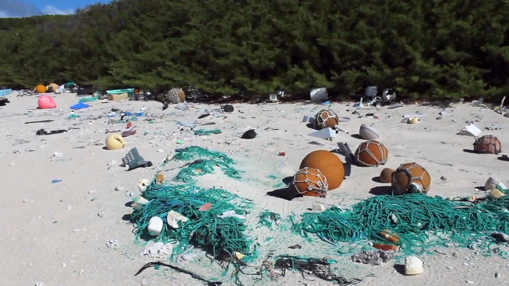 ¿De dónde proviene la mayor parte de la contaminación en la isla de basura?