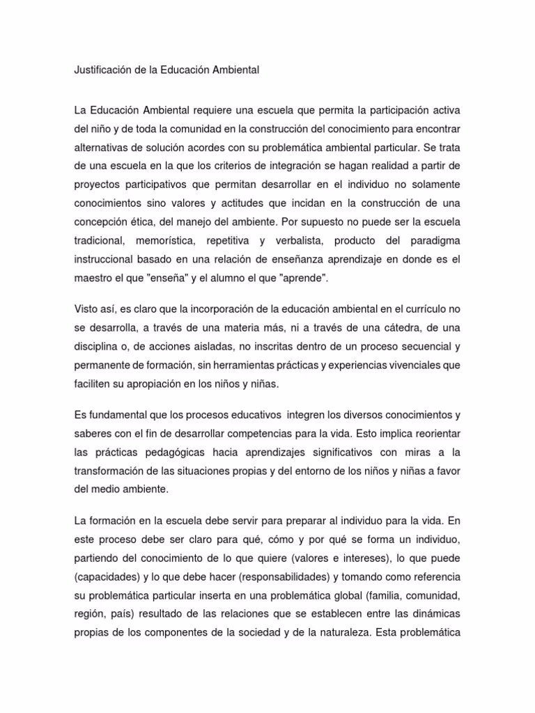 ¿Cuál es la primera etapa para afrontar un proyecto de Educación Ambiental?
