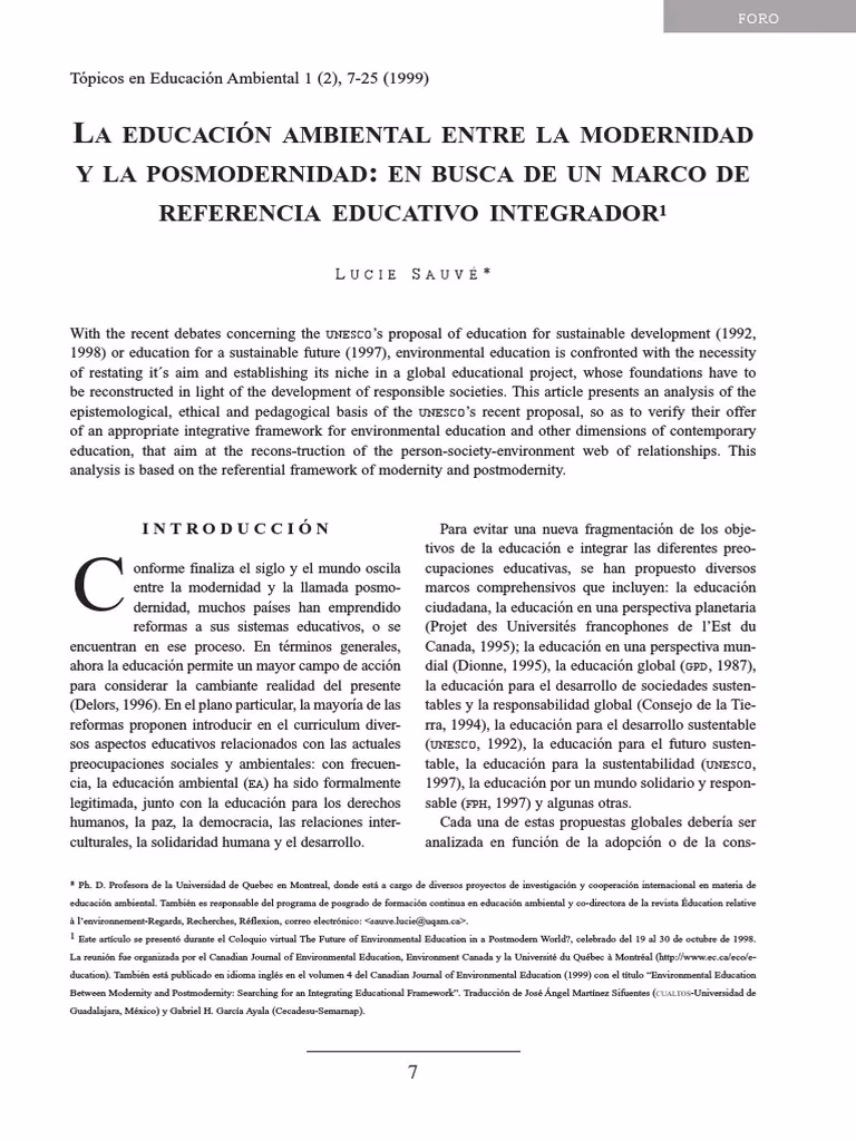 ¿Cuáles son los cambios ambientales en la educación moderna?
