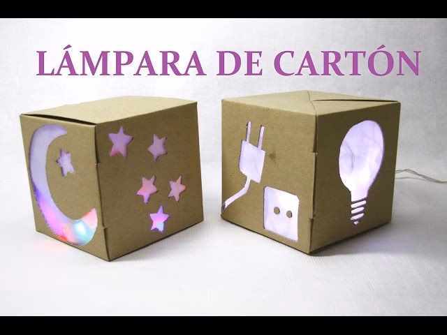 ¿Cómo hacer lámparas con cartón?
