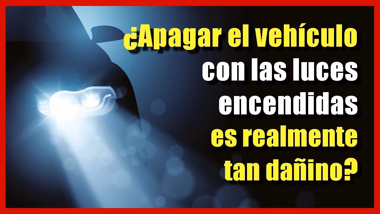 ¿Qué le pasó a un auto con las luces encendidas?