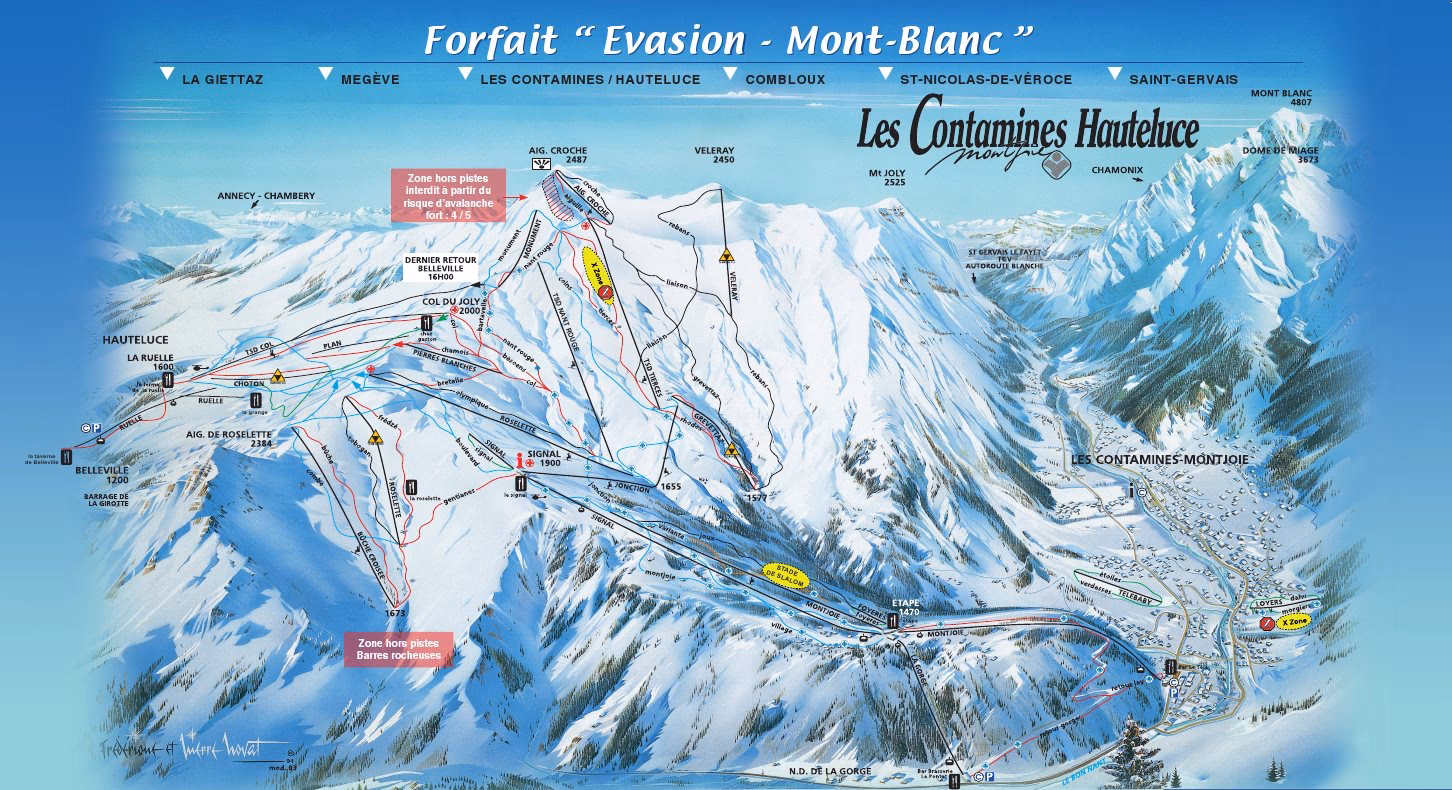 How many ski lifts are there in Les Contamines?