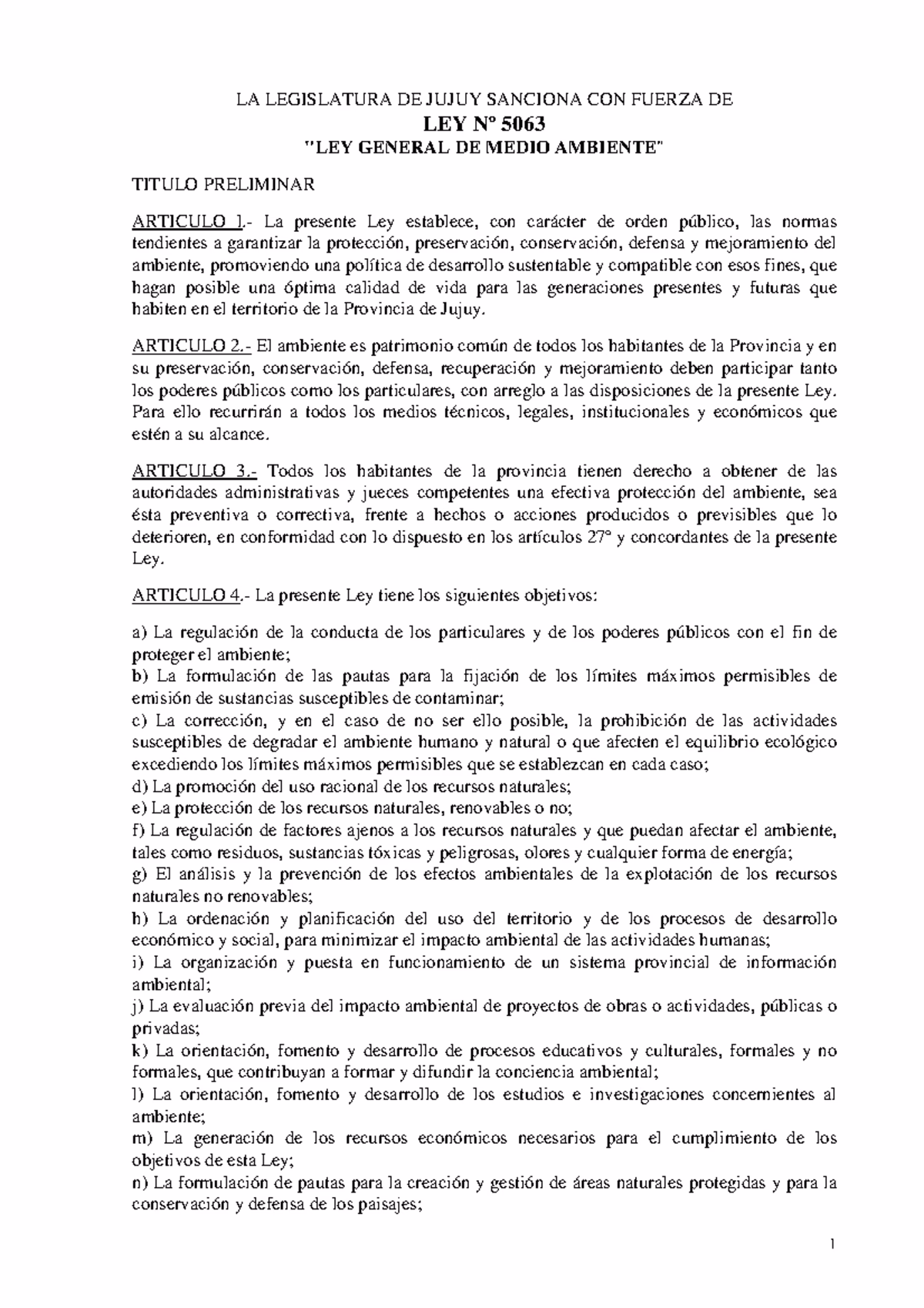 ¿Cuáles son las leyes de medio ambiente?