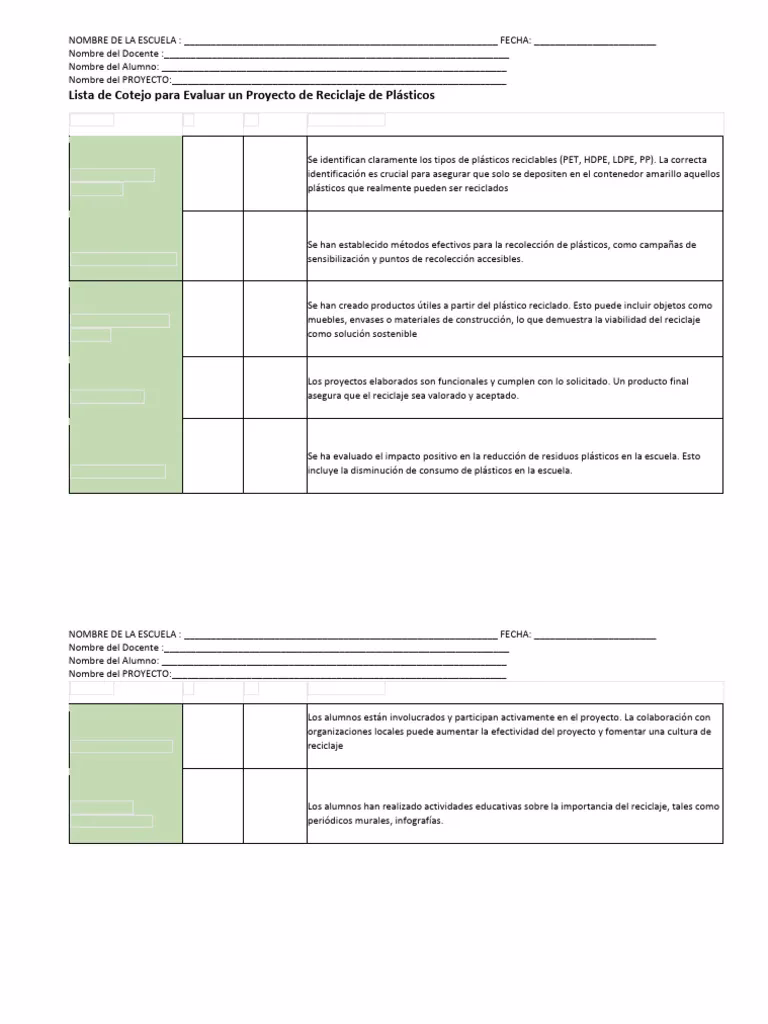 ¿Qué aspectos técnicos se deben respetar en el proceso de reciclaje?