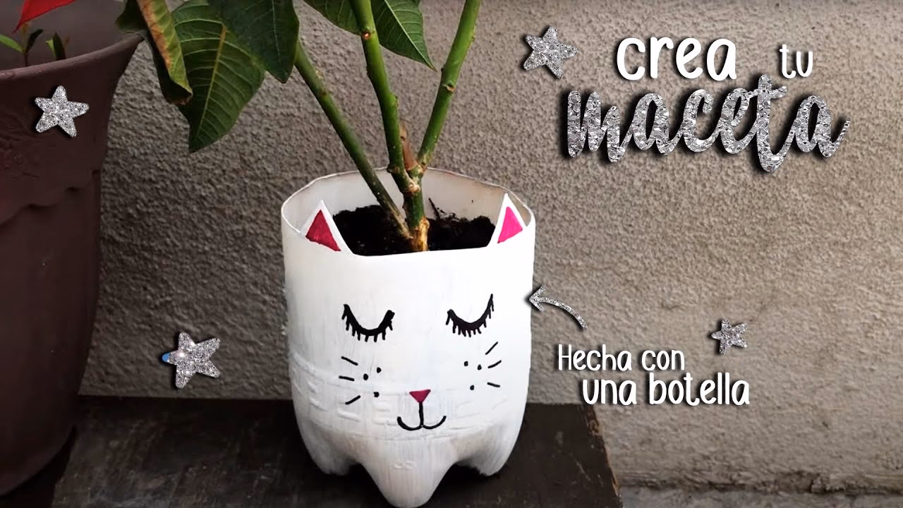 ¿Cómo decorar una maceta con tela reciclada?