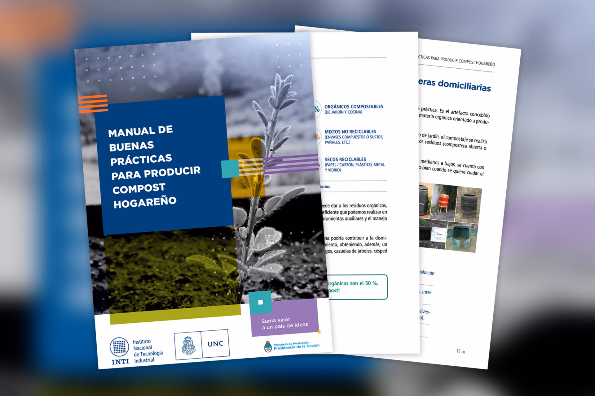 ¿De dónde proviene el material empleado para el compostaje?