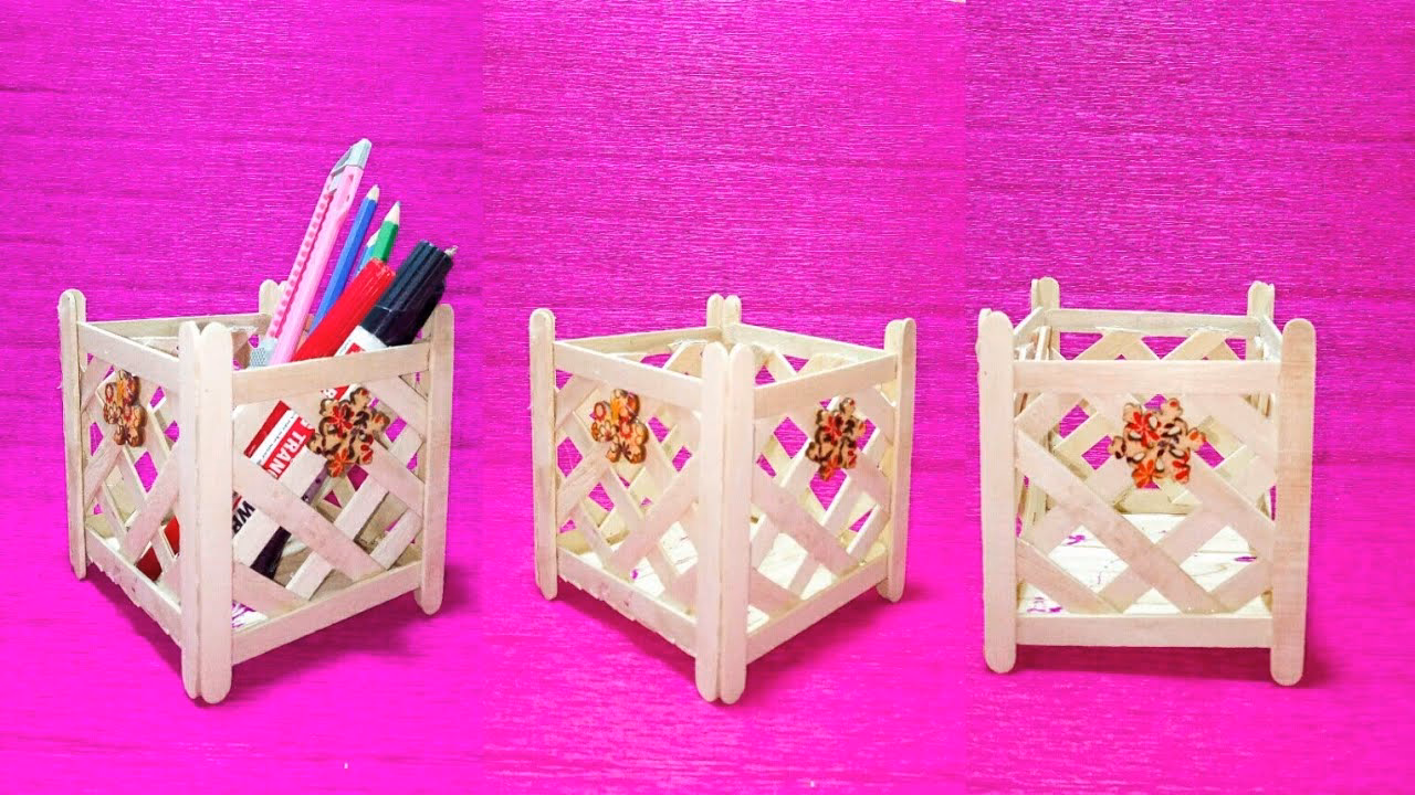 ¿Cómo unir palitos de helado?