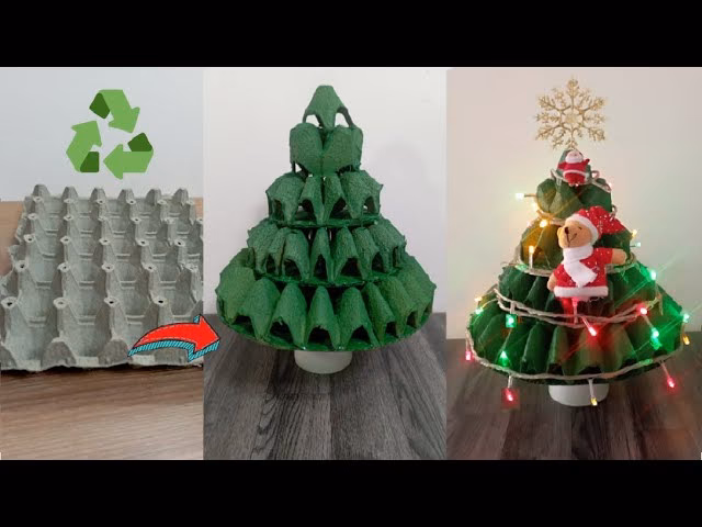 ¿Cómo hacer un árbol reciclado?