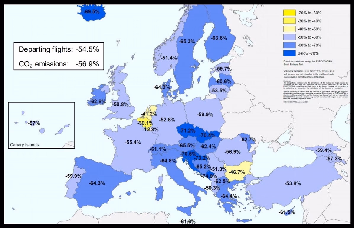 ¿Cómo afecta el avión a la huella de carbono?
