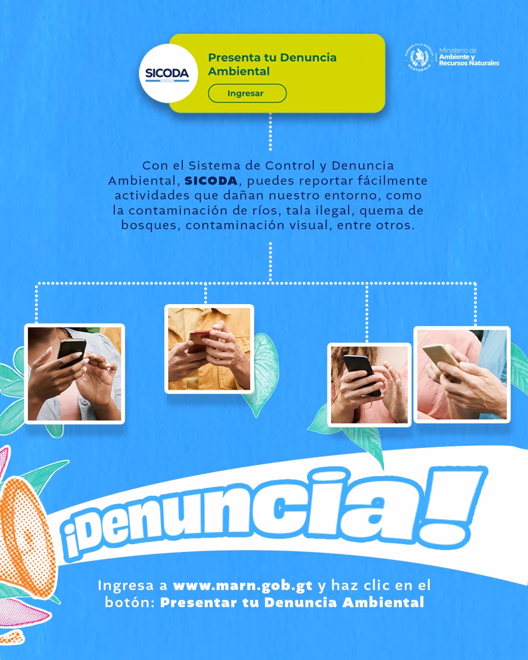 ¿Cuántas denuncias de contaminación de ríos han recibido el Ministerio de ambiente?