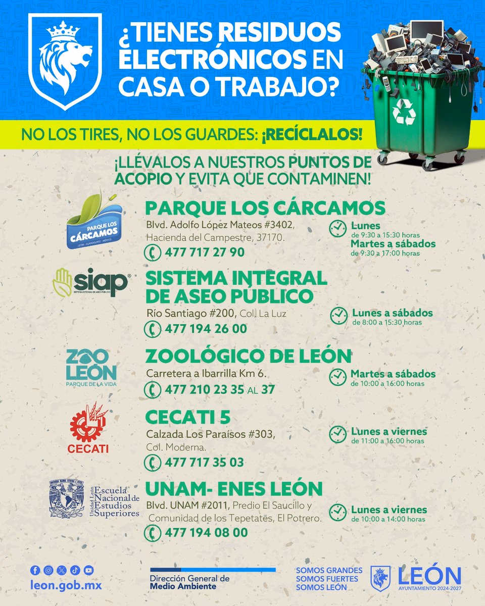 ¿Cuál es el teléfono de medio ambiente?