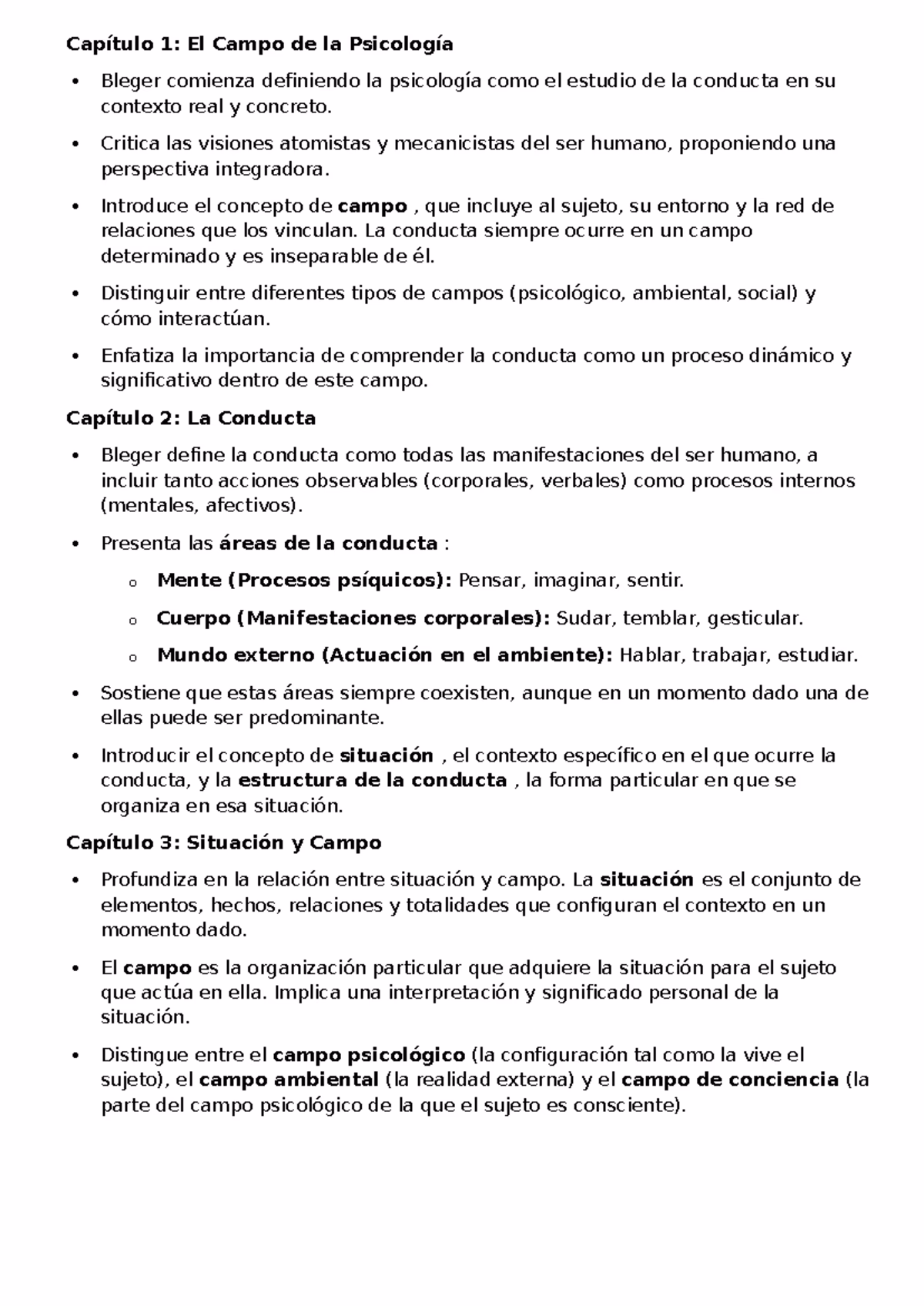¿Qué es el enfoque teórico de Bleger?