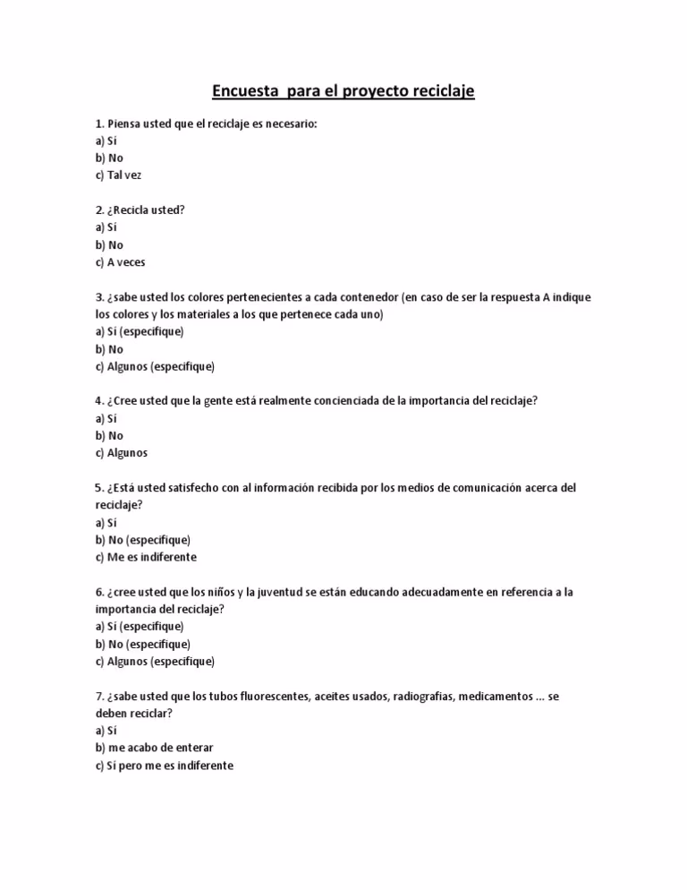¿Qué es un proyecto de reciclado?