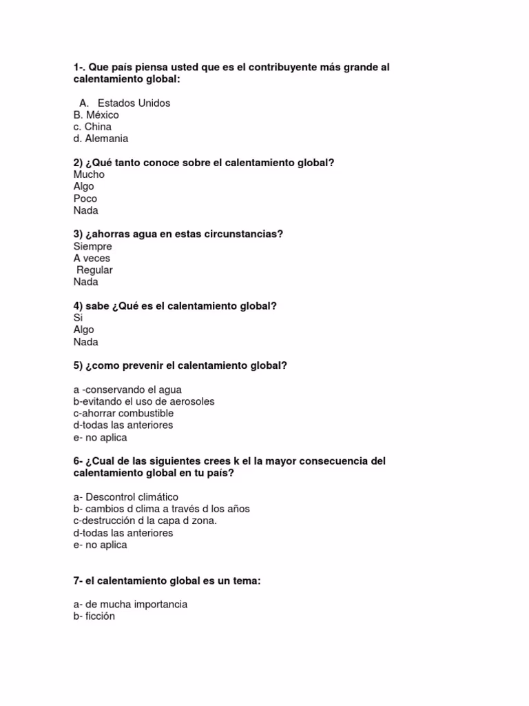 ¿Cuál es la mayor encuesta ciudadana sobre Cambio Climático?