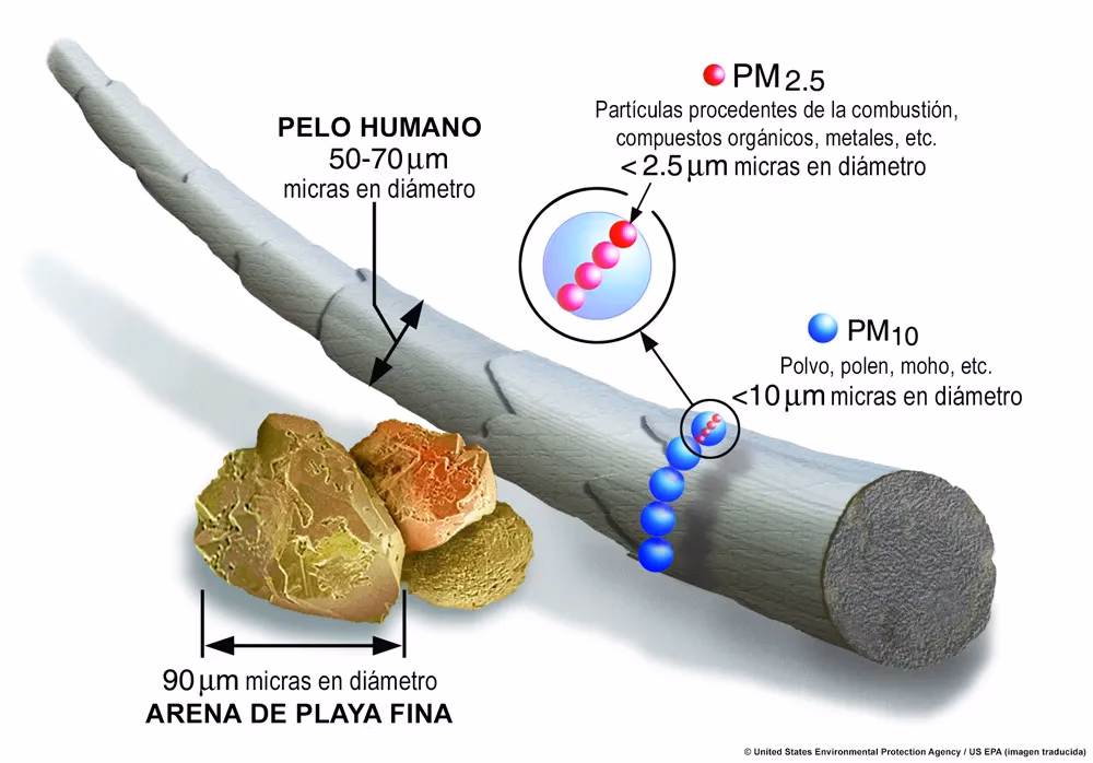¿Cuáles son las consecuencias del humo y las partículas suspendidas?