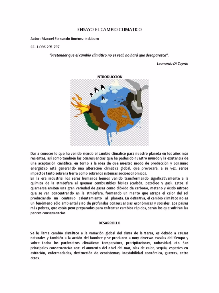 ¿Qué es la Dirección General de cambio climático?
