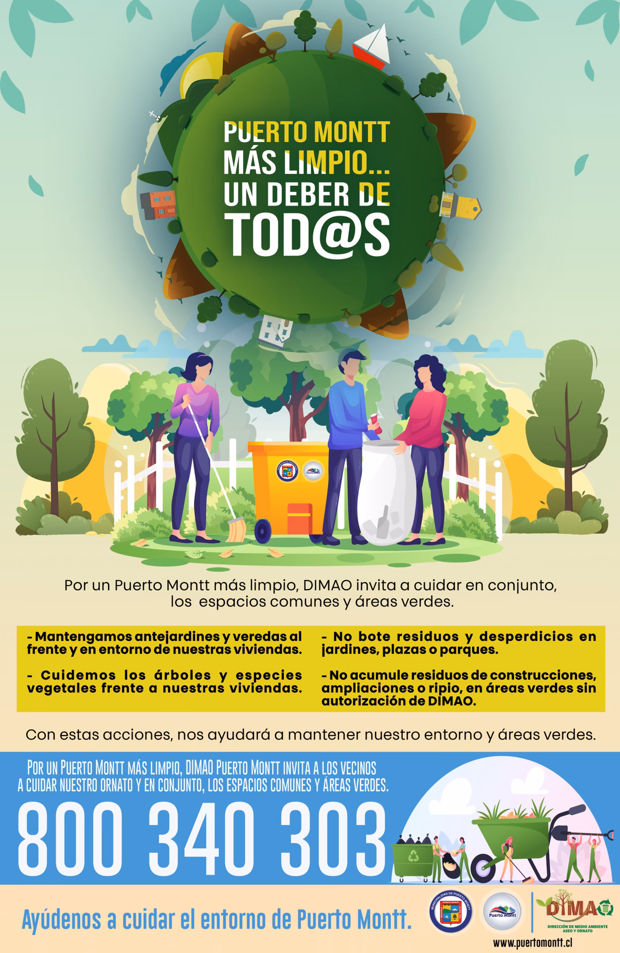 ¿Cómo cuidar los espacios comunes de Puerto Montt?