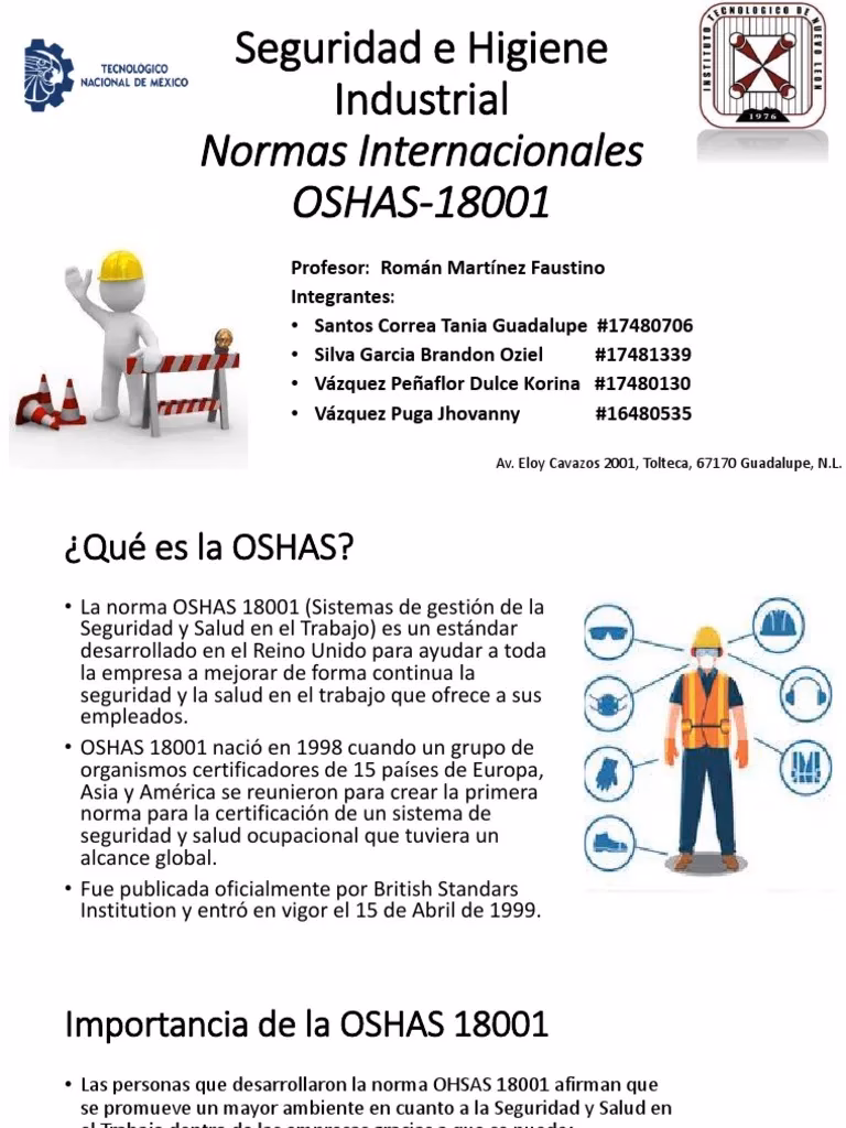 ¿Cuáles son las normas de seguridad industrial?