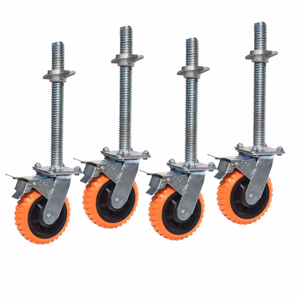 ¿Cómo funcionan los andamios móviles sobre ruedas?