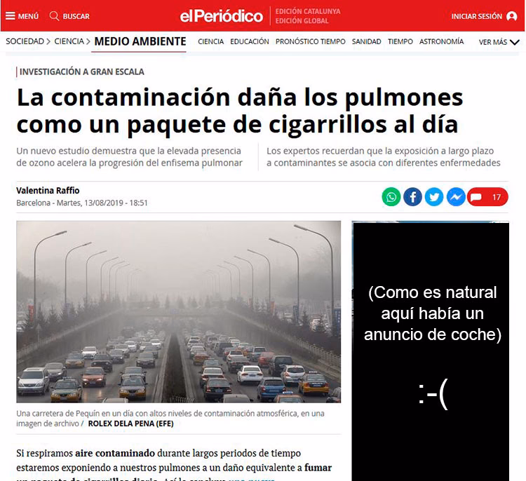 ¿Por qué nos queda un medio ambiente cada día más contaminado?