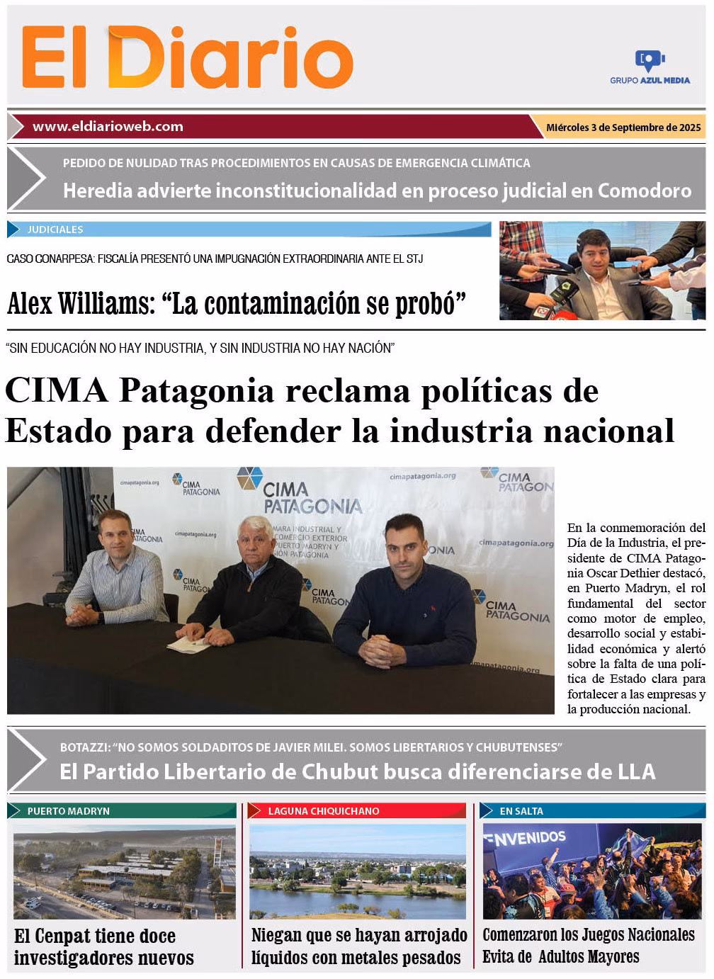 ¿Cuál es el consumo de agua en Comodoro Rivadavia?