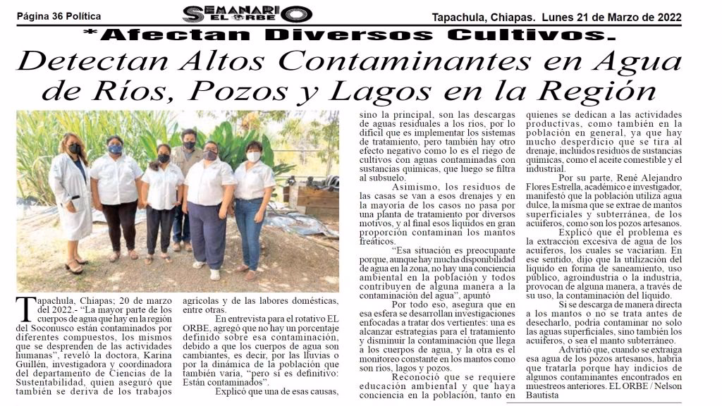 ¿Por qué el agua no es apta para el consumo humano?