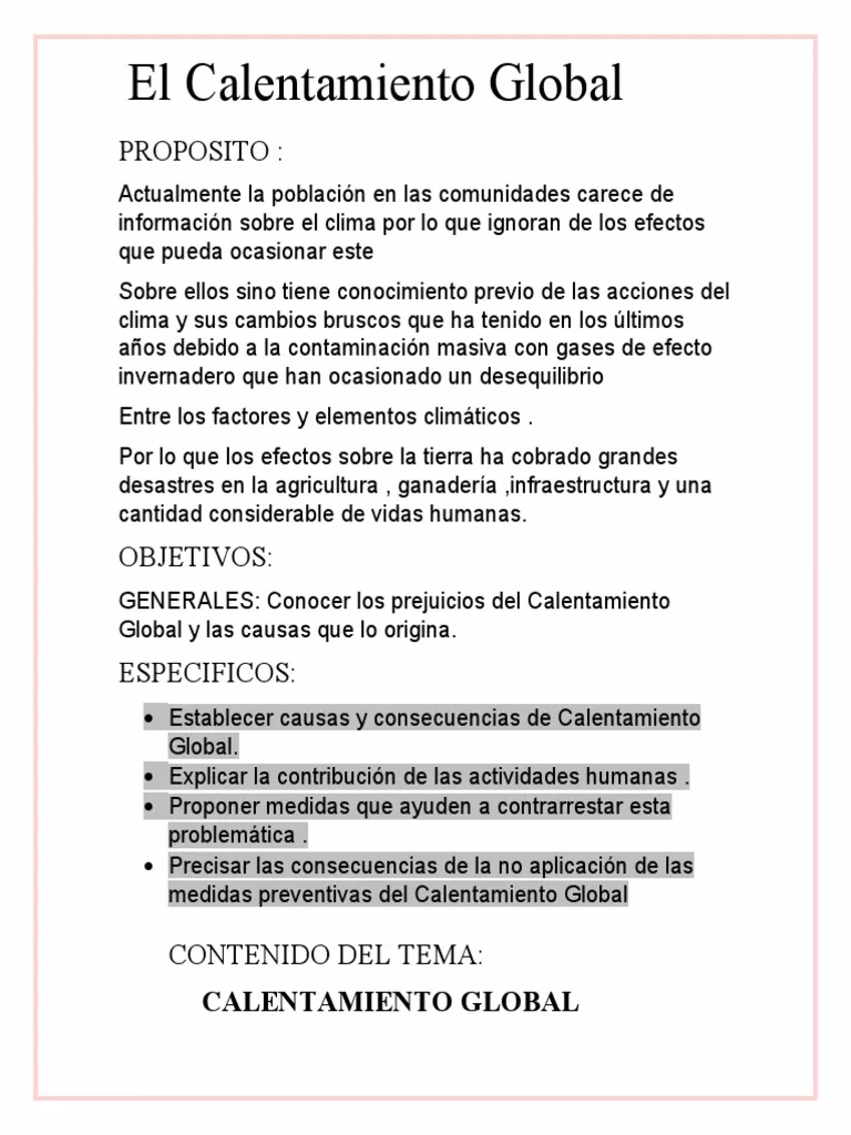 ¿Cuáles son los objetivos nacionales de Acción Climática?