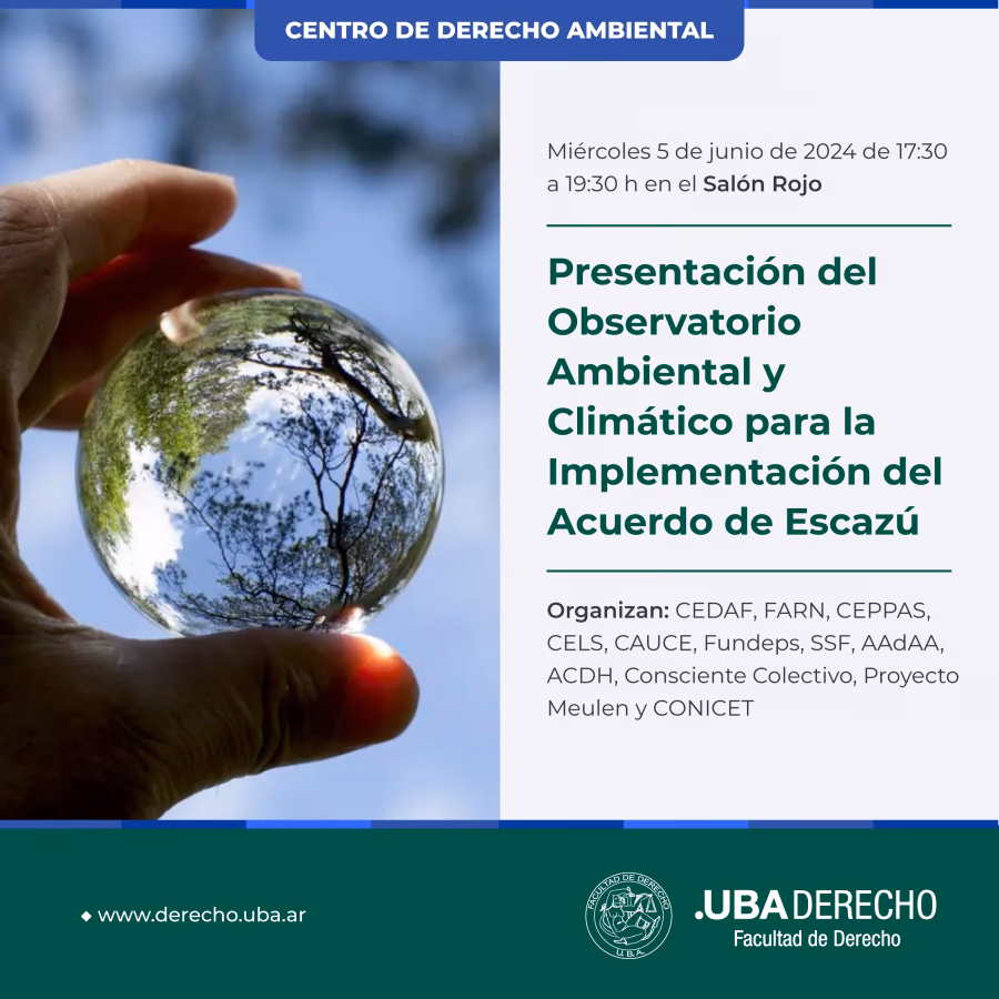¿Cuál es el número del curso de Derecho Ambiental?
