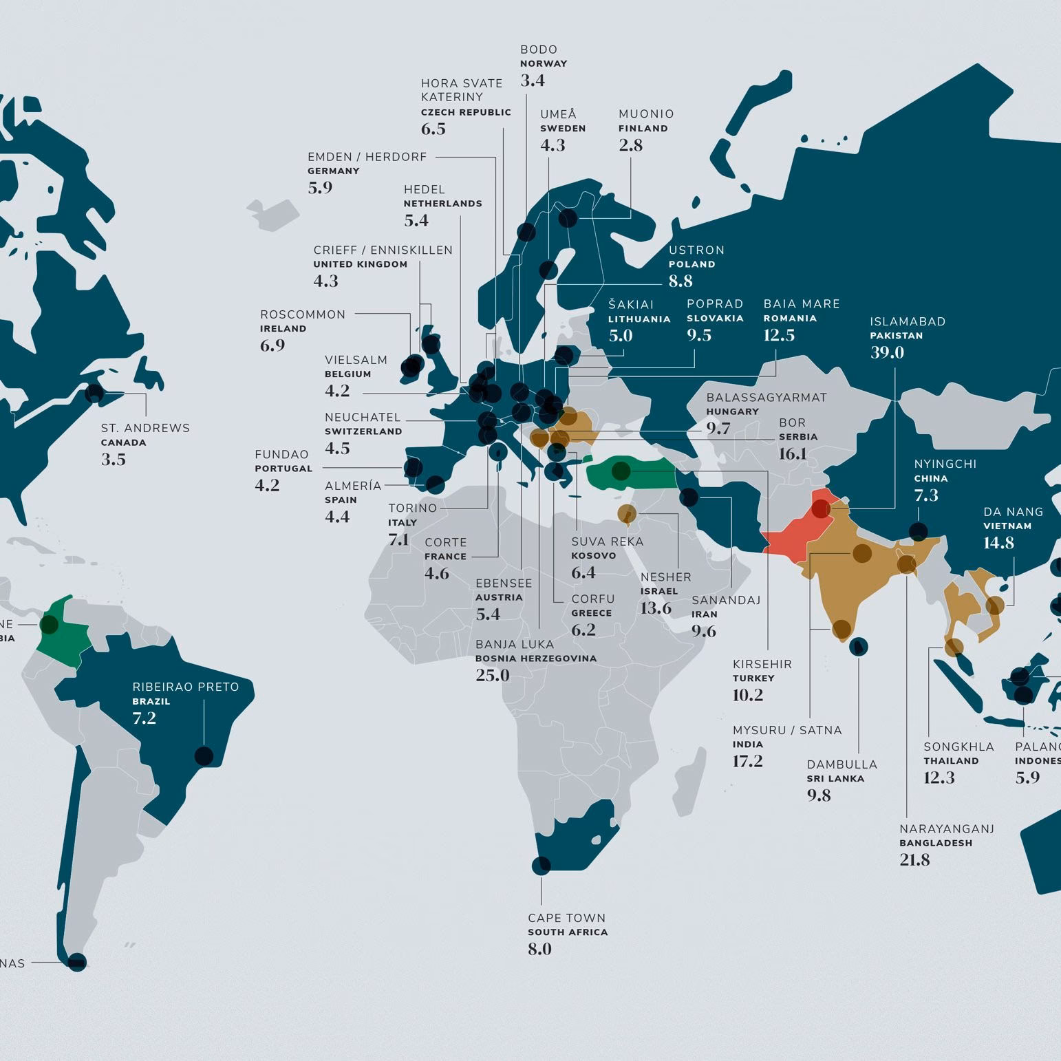 ¿Cuál es el país más contaminado del mundo?